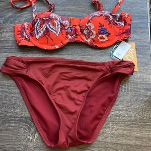 Cute Matching  Bikini Top and  Bottom